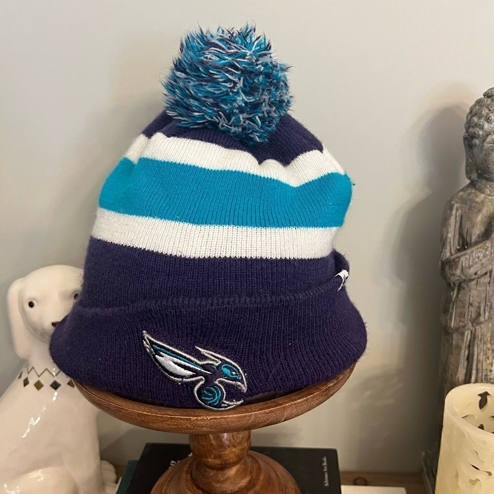 47 embroidered Charlotte Hornets NBA Basketball knit winter hat. Unisex.